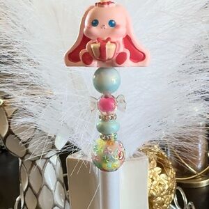 Pink and Blue pen with Playful Design